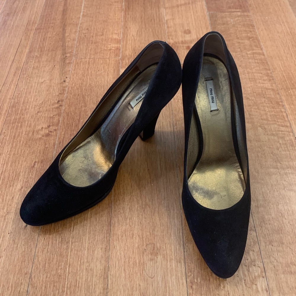 Miu Miu black heels. Size 36.5